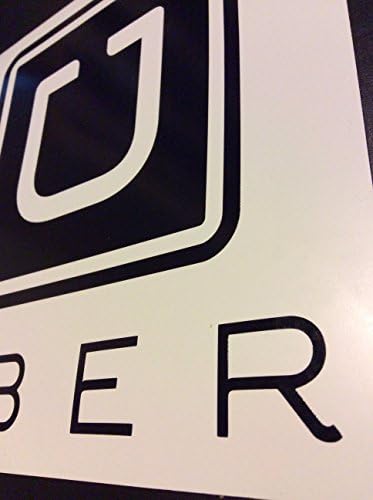 Uber Logo with Uber Letters, Uber Sign, Car Magnet Sign for Your Uber Business (8 inches)