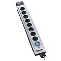 as - Schwabe 18618 Profi-Steckdose 8-fach mit �berspannungsschutz, 1,9m H05VV-F 3G1,5, IP20 Innenbereich