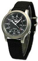 Seiko 5 Men's Nylon Band Self-Winding Automatic Watch Model SNK809K2