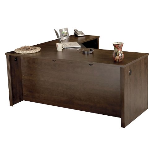 Buy Cheap Chocolate LShaped Desk Fully Reversible Chocolate