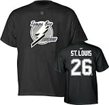 Martin St. Louis Black Reebok Name and Number Tampa Bay Lightning T-Shirt