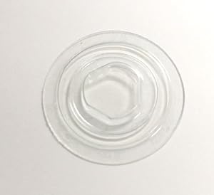 Amazon.com: Clear Plastic CD-HUBS Adhesive backed - 100 CD-Hubs ...