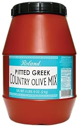 Roland Pitted Greek Country Olive, 4lb 6oz Dry Weight unit