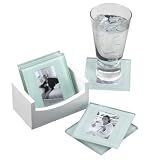 Melannco Set/6 coasters white