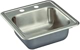 15 x 15 Stainless Steel Bar Sink, 5-1/8 Deep