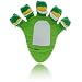 Splash by Upper Canada Frog Green Apple Five Finger Bath Mitt