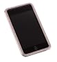 Gilty Couture Silver-Plated Bezel Faceplate with Pink Swarovski Crystals for iPod touch 1G