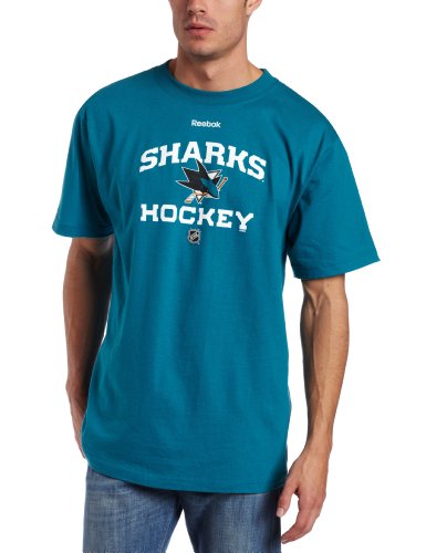 NHL San Jose Sharks Authoritative Jag Teal Short Sleeve Tee (Jag Teal, X-Large)