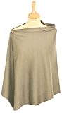 KHAKI JERSEY Breast Feeding Poncho - Discrete feeding anywhere!