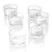 Set of 72 Clear Glass Tealight Candle Holders