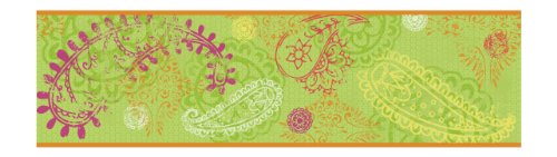 York Wallcoverings Disney Kids DK6017B Paisley Border, Lime Reviews