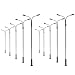 Evemodel LQS13W 10pcs Model Railway Train Lamp Post Street Lights HO OO TT Scale LEDs New