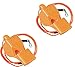 Fox 40 Classic Sports and Safety Loud Whistle with Lanyard, Orange (2 Pack)