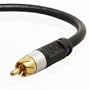Mediabridge Ultra Series Subwoofer Cable - ( 8 Feet ) - Dual Shielded with RCA to RCA Gold Plated Pro Grade Connectors