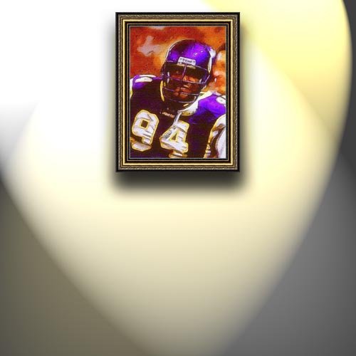Completely Handpainted American Football Sport Painting, Custom Order FL8995, Oil on Canvas, with Option to Paint Jerry, Brett & Co. from Any Other Favorite Photograph or Picture, Unframed, Size 18'' x 25