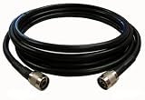 30 feet of LMR400 Ultra Low Loss Coax Cable *Black Color* with N Male Connector Ends
