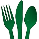 (16 Forks, 16 Spoons & 16 Knives) (Green)