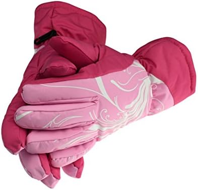 Pretty May Women's Windproof Ski Gloves for Outdoor Sports