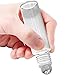 Kaith Empty Roll on Glass Bottles With Metal Ball Best Quality [STAINLESS STEEL ROLLER] 10ml (1/3oz)Glass Roller Bottle -Perfume and Cosmetic Bottle Set of 6
