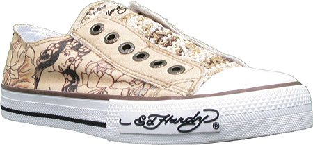 Ed Hardy Women's Lr Monoco Slingback Fashion Sneaker,Tan-11SMO103W,5 M US