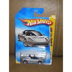 Hot Wheels 2008 026 New Models SILVER 2008 Tesla Roadster 1:64 Scale Hot Wheels 2008-026 New Models SILVER 2008 Tesla Roadster 1:64 Scale