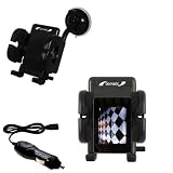 iRiver Clix Flexible Auto Windshield Holder with Car Charger - Uses Gomadic TipExchange