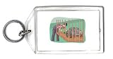 Keychain with body, individuals, feeding, individual, humans, woman, person, human, zoo, persons, pen, people, porcupine