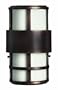 Hinkley Saturn 1908MT 2 Light 80 watt (12.5"H x 7.25"W) Outdoor Wall Lighting in Metro Bronze