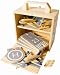 Alsuna Wooden Portable Toy Box Airport Playset_s-3