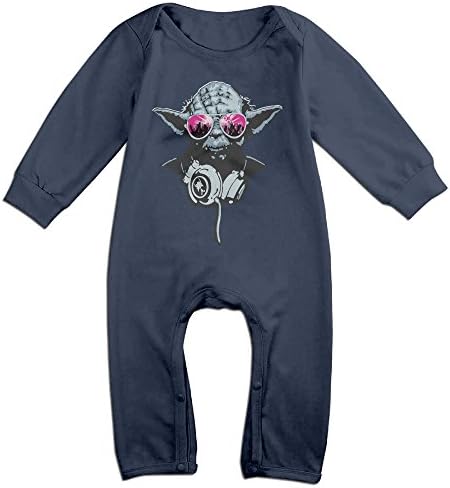 YOUD Babys DJ Yoda Long Sleeve Bodysuit 6 M