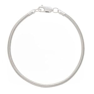 Sterling Silver Charm Bracelet For Pandora or Biagi Beads 8 Inch With Lobster Clasp