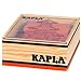 Kapla 40 pc Orange Color Square in Wooden Box