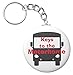 A&T Designs Keys to the Motorhome 2.25â€ Keychain Motor Vehicle Trailer Home