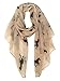Herebuy Cool Animal Print Scarves: Fashionable Horse Print Scarf for Women (Brown&Black)