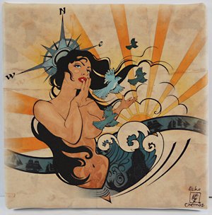 "The Spirit of Navigation" 7x7 Giclee Unframed