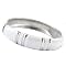Double Bar Enamel Bangle Bracelet - White
