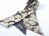 NEW AUTHENTIC COACH OPTIC SIGNATURE SILK HEADBAND SCARF (Khaki)