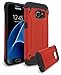Samsung Galaxy S7 Case, Bastex Hybrid Heavy Duty Slim Fit Black Rubber Silicone Cover with Hard Plastic Shell Case for Samsung Galaxy S7 (Red/Black)