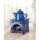 2 Country Kitchen Teapot Oil Warmers Burners by Jed Mart