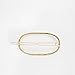 ANGELANGELA Minimalist Gold Silver Square Hollow Geometric Metal Hairpin DOUBLE Hair Clip Clamps Accessories Barrettes Bobby Pin Ponytail Holder Statement Women's GIFT Headwear Styling Jewelry