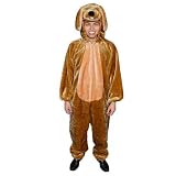 Sporting Goods : Adult Brown Puppy Plush Costume - Size Adult (one size fits most)