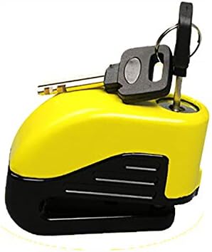 Anti Thief Sound Security Alarm Electron Disc Brake Lock 6mm Pin for Motorcycle Motorbike Safety Sport Racing Bike (BDx-Yellow)