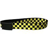Checker - Black and Neon Yellow Web Belt