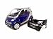 Smart Fortwo Coupe 1/18 Silver & Blue w/ Extra Black Body Kit
