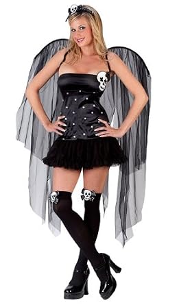 Gothic Adult Skull Fairy Halloween Costume