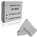 1400mAh Lithium Battery (replaces NB-6L) for CANON PowerShot SX500 IS, SD980, SD770, SD1300, SX260 HS Cameras + MagicFiber Microfiber Lens Cleaning Cloth