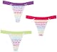 Solve Rampage Women’s 3-Pack Cotton Love Print Thong This Week Only