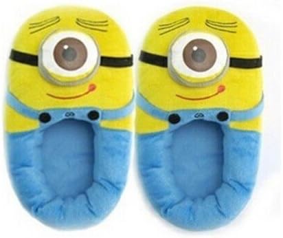 EsenToys Despicable Me 3D Eyes Minion Stewart Soft Plush Doll Adult Plush Slippers OneEye, 30cm by EsenToys