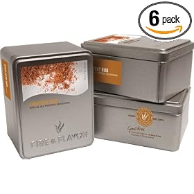 FIRE and FLAVOR Everyday Rub Special All Purpose Seasoning, 2.5-Ounce Tins (Pack of 6)