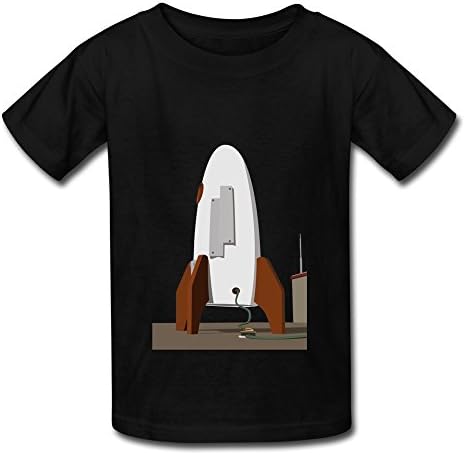 Rocket Modle Designed T Shirts O-neck For Girls M